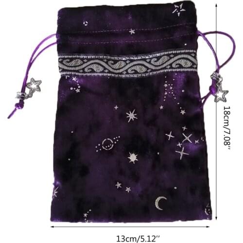 2021 New Witch Constellation Energy Crystal Storage Bag Board Game Tarot Oracle Cards Bag