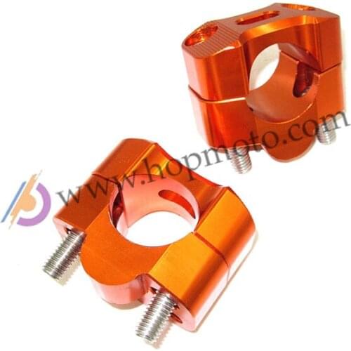 NEW CNC aluminum modified motocross adjustable handlebar adapter Clamp motorcycle 22mm- 28mm dirt bike / pit bike Orange For KTM