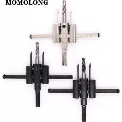 Adjustable Metal Wood Circular Hole Saw Drill Bit Round Cutting Blade Aircraft Type DIY Tool 30mm-120mm 30mm-200mm 30mm-300mm