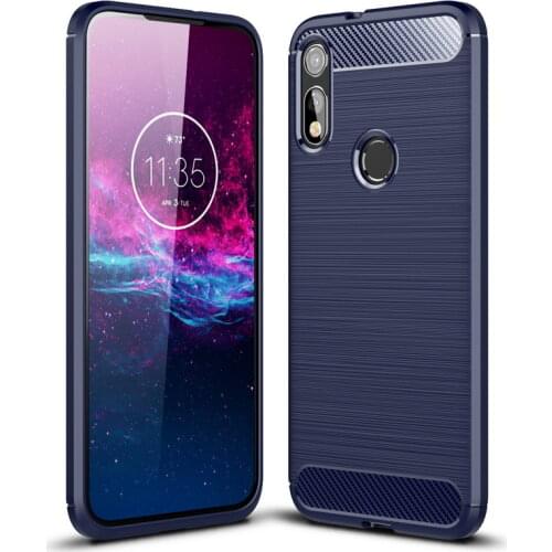 Luxury phone case For Motorola Moto E7 g styus smartphone Soft Silicone Carbon Texture cover For moto one fusion plus funda
