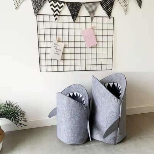 Folding Laundry Basket Shark-shaped Toy Basket Household Childrens Dirty Clothes Storage Basket Sundries Storage New NJ72611