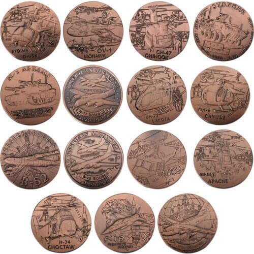 U.S. Army Air Force B-17 Souvenir Coin American Airpower Souvenir Novelty Coin Fancy Challenge Coin For Collection