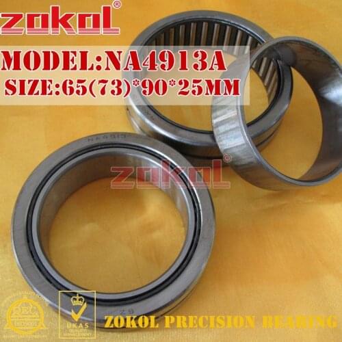 ZOKOL bearing NA4913 A NA4913A Entity ferrule needle roller bearing 65*90*25mm RNA4913A 73*90*25mm