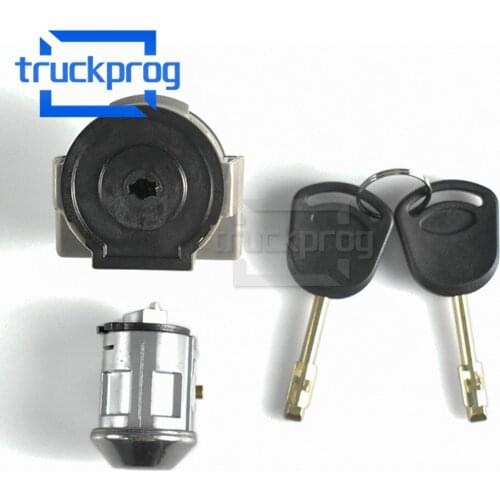 TruckProg Ignition Start Switch Barrel Cylinder Lock kit with 2 Keys For focus/transit/Mondeo