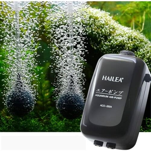 2W 5W 10W Aquarium Air Pump air compressor Oxygen Airpump Single & Double Outlet 220-240V fish accessories Air Compressor