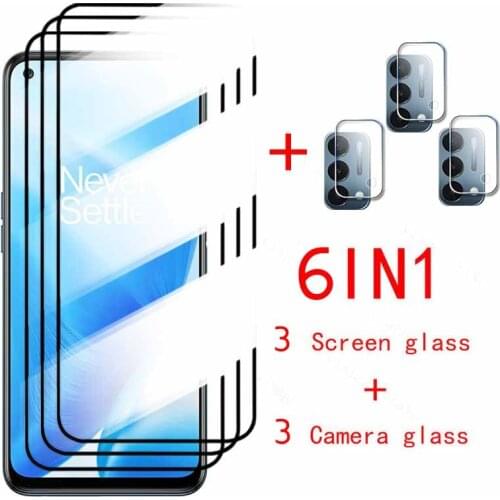 Nord n200 5g tempered glass for oneplus nord n200 n10 n100 ce 5g camera lens screen protector for oneplus 8t pto 9 9r shield