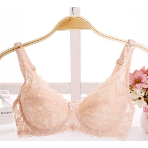 T shiet summer lace bra B C Big Size Women Bra Bralette Ultra thin cup Cotton Brassiere Hollow out Underwear good Sexy bra
