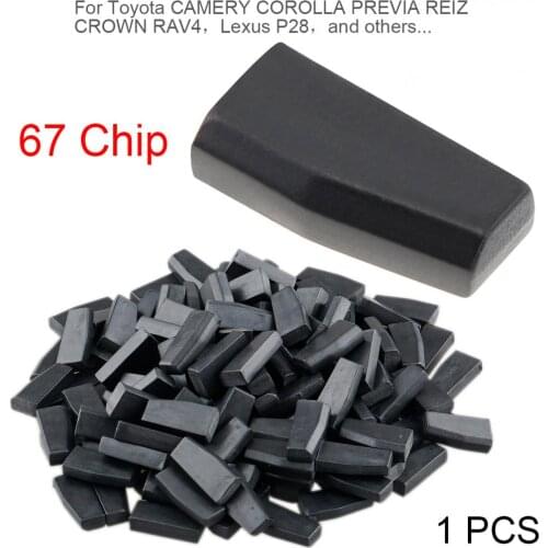 1piece Blank 4D67 ID67 Carbon Chip Car Key Transponder Chip Fit for Toyota and Fit for CAMERY COROLLA PREVIA CROWN RAV4