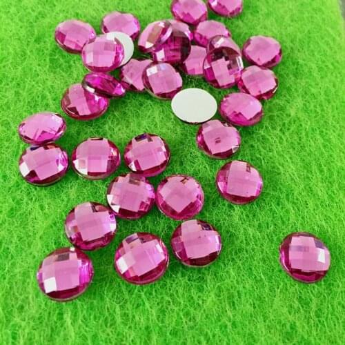 100pcs10mm acrylic drill stick bag clothing shoe accessories wedding decoration rhinestones cut and paste-E573