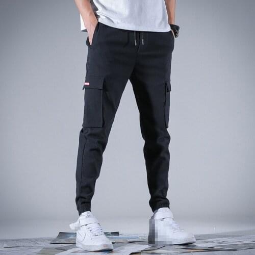 2019 men Multi-pocket Oversized Harem Hip Pop Pants Trousers Streetwear Sweatpants Hombre Male Casual Fashion Cargo Pants men