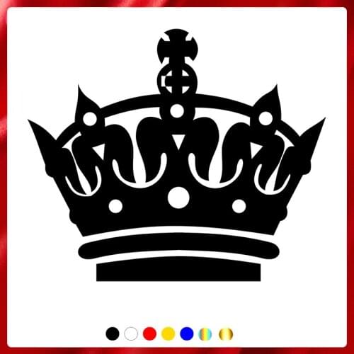 40301# Die-Cut Vinyl Decal Crown Car Sticker Waterproof Auto Decors on Car Body Bumper Rear Window