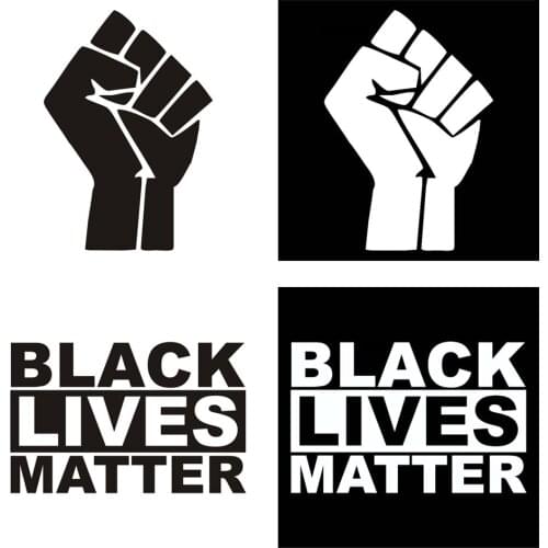 Auto Sticker BLACK LIVES MATTER Sticker Self-Adhesive Car Window Sticker For Laptop Wall Car Accessories