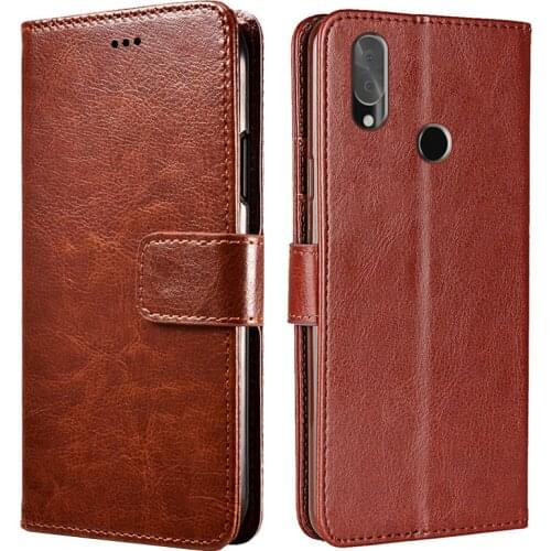 Flip Cover For Cubot X19 S Case Silicone Leather With Wallet Magnet Vintage Phone Case For Cubot X19 X 19 CubotX19S 5.93" Capa