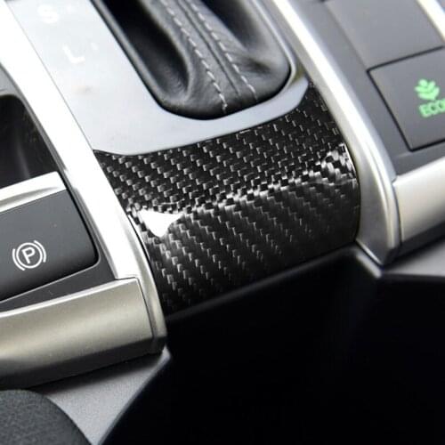 Dry Carbon fiber Patch under partner position Decorative stickers For Honda civic