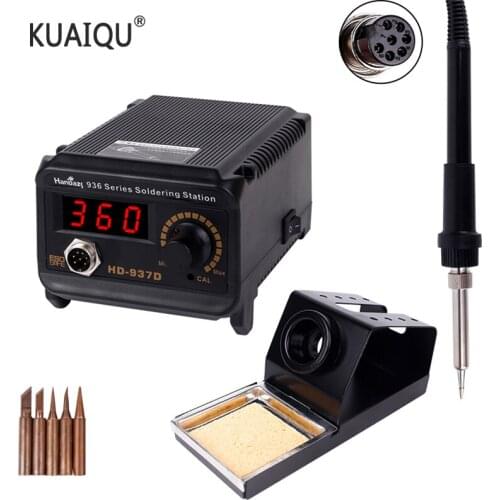 HD937D 60W Electronic Soldering Iron for Soldering 220v AC Soldering Station Pyrography Wood Adjustable Temperature