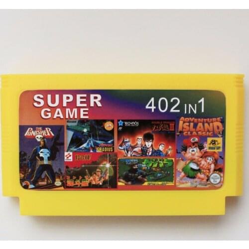 Hot Sale Top Quality Game Cartridge 60 Pins 8 Bit Game Card - 402 IN 1