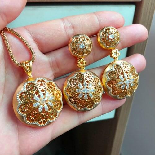 GODKI Gorgeous Luxury BOHO Shining Necklace Bracelet Ring Earring Set For Women Wedding Bridal Cubic Zirconia Jewelry Fashion