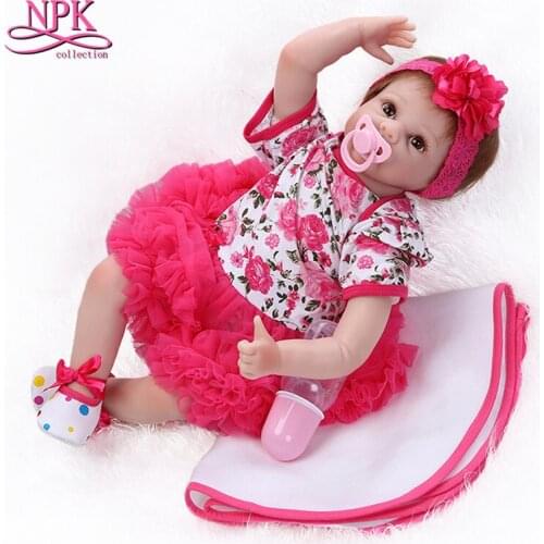 50cm/ 20 inches Silicone Reborn Baby Dolls Newborn Doll Toys for Childrens Birthday Gift,Cute Lovely Real Reborn Babies Doll