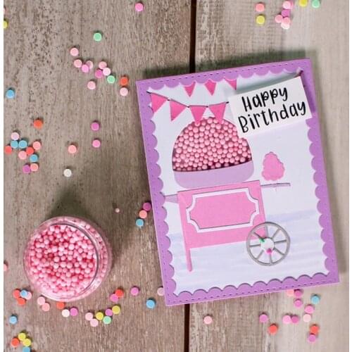 Happy Birthday Metal Cutting Dies For Scrapbooking Craft Die Cut Card Making Embossing Stencil Photo Albums
