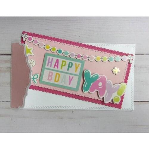 ZFPARTY Mini Slimline Envelope Metal Cutting Dies Stencils for DIY Scrapbooking Decorative Embossing DIY Paper Cards