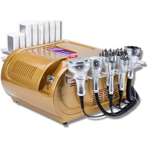 Multifunction Ultrasound Cavitation 40K+RF Loss Weight Machine/ 6 in 1 Ultrasonic Lipolaser Cavitation Slimming