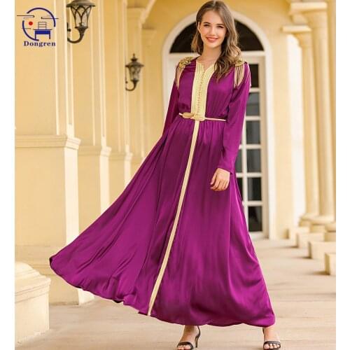Muslim Fashion Abaya Dubai Turkey Hijab Dress Kaftan Islam Clothing African Maxi Dresses For Women Vestido Robe Musulman De Mode