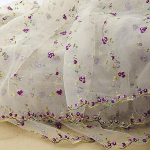 New Designs 2016 African French Lace Fabric High Quality Nigeria French Net Lace Organza Embroidery Lace Fabric 5Yards