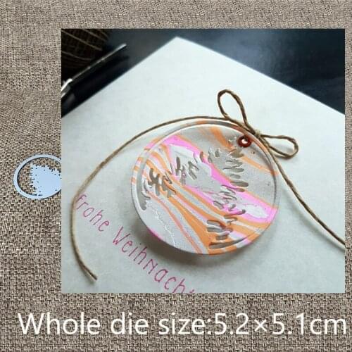 New Design Craft Metal Cutting Die cut dies Christmas tree round decoration scrapbook Album Paper Card Craft Embossing die cut