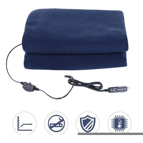 150*100CM Car Heating Blanket In Electric Heaters 12V Electric Heated Cushion Energy Saving Warm Blanket Cover With Control