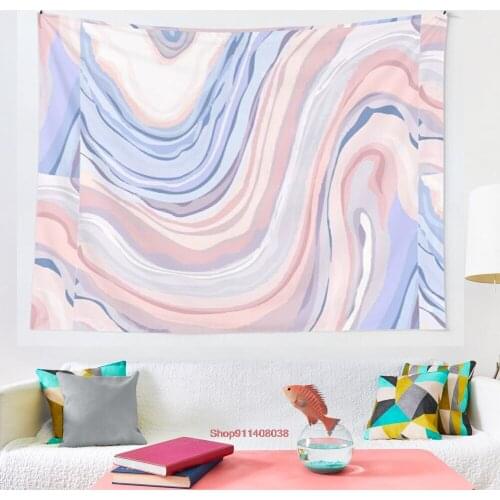 Pastel Marble tapestry Art Tapestry Ins Tapestry Household Bedside Decoration Cloth Hanging Tapiz