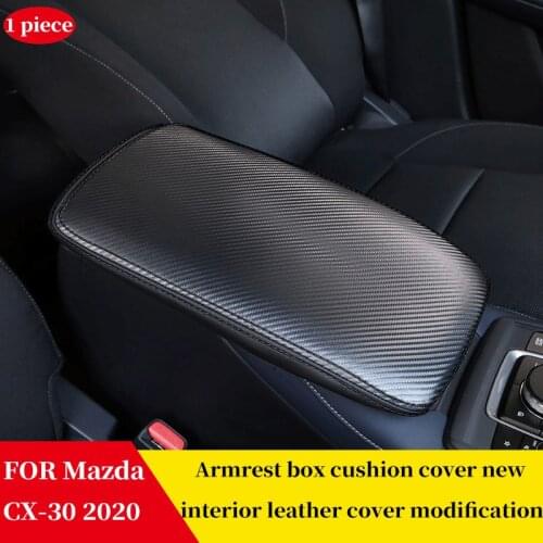 FOR Mazda CX-30 CX30 2020 Armrest Console Pad Cover Cushion Support Box Armrest Top Mat Liner Car Styling