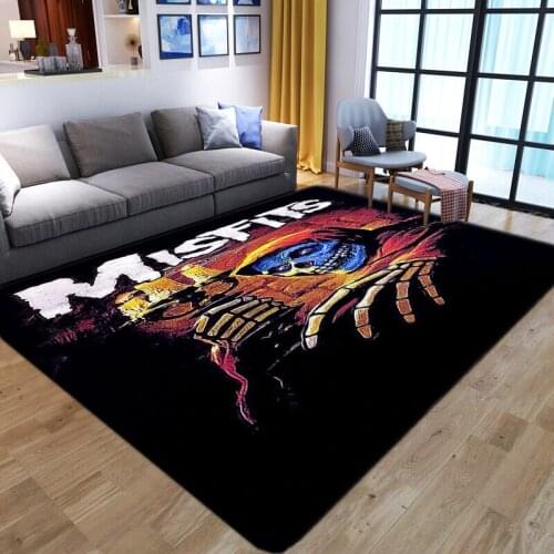 Nordic Halloween Doormats Flannel Skull 3D Printed Carpet kitchen Mat/Rug Home Party decor Large Carpets for Living Room Bedroom