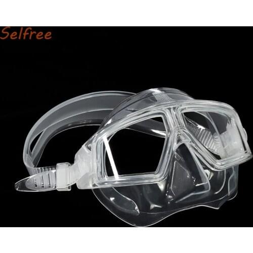 Selfree Half Face Light Weight Low Volume Free Diving Goggles Anti-fog Очки Для Плавания Freediving Mask 2021 custom dropshiper