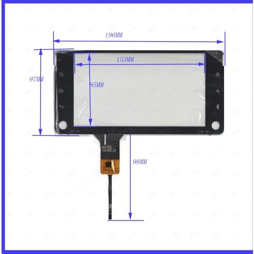 ZhiYuSun HST-102T26 R14404 This is compatible 7inch Capacitive screen For GPS CAR 196mm*97mm Touchsensor glass