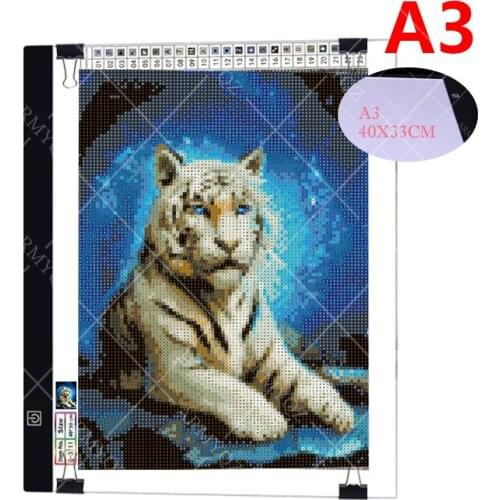 ARMYQZ A3 Size47x34CM Three Level Dimmable Led Light Pad, USB LED Light pad drawing tablet Electronic Art Painting Accessories