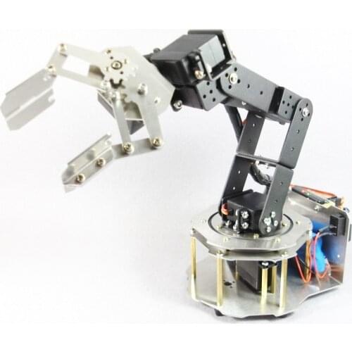 High Quality 6 Dof Mechanical Arm Clamp Gripper Claw With Metal Chassis for Arduino Experimental Teaching Platform