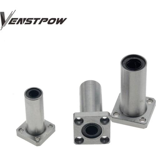 1pc LMK10LUU LMK10UU LMK8UU LMK12UU LMK16UU LMK6UU LMK20UU LMK12LUU type 10mm flange linear bearing for 3D printer linear Rod