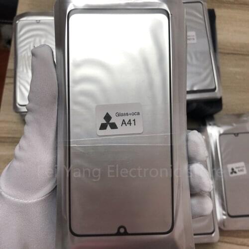 10pcs/lot GLASS +OCA LCD Front Outer Lens For Samsung Galaxy A41 Touch Screen Lens Glass with OCA Glue Replacement