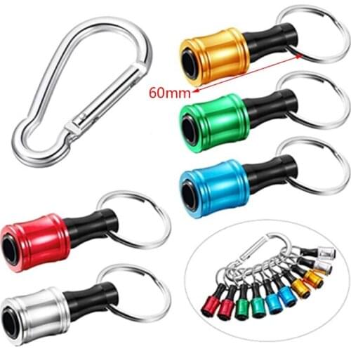 10pcs Keychain Extension Bar Quick Release Keychain Easy Change Screwdriver Bits Holder Set Extension Bar 1/4inch Hex