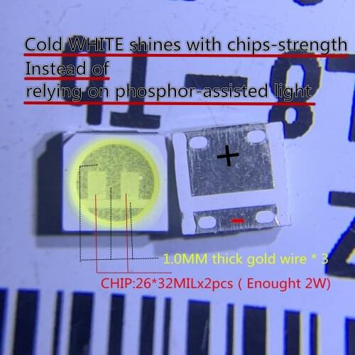 60pcs LG Innotek LED LED Backlight High Power LED 2W 6V 3535 Cool white LCD Backlight for TV TV Application LATWT491RZLZK