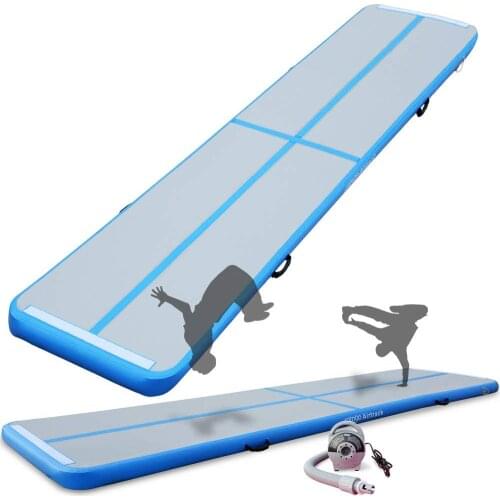 7M8M10M)*2M*0.2M Inflatable Gymnastics AirTrack Tumbling Air Track Floor Trampoline for Home Use/Training/Cheerleading/Beach