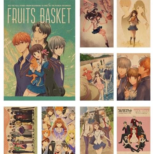 DIY Diamond Painting Fruits Basket Anime Embroidery Mosaic Full Drill Cross Stitch Kits Posters Wall Art Living Room Home Decor