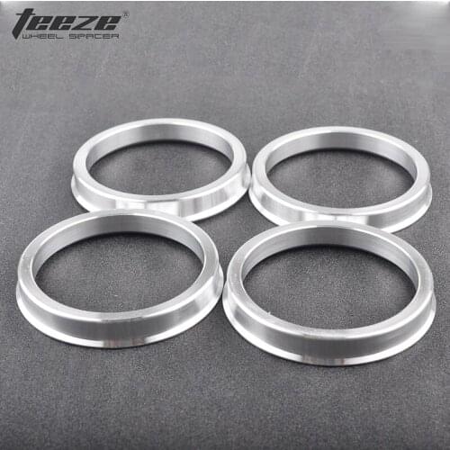 Teeze - (4 Pieces/Set) Aluminum Wheel Center Hub Rings OD 72.6 to ID 70.1 Centric Hub Rings Aluminum Tire Accessories
