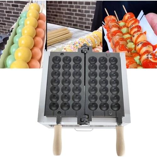 Non-Stick Takoyaki Machine Balls Baking Pan Electric Skewer Waffle Maker Sugar-Coated Haws Shape Waffle Snacks Machine