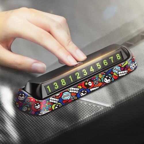Car Styling Temporary Parking Card Phone Number Card Plate Telephone Number Car Park Stop In Automobile Accessories