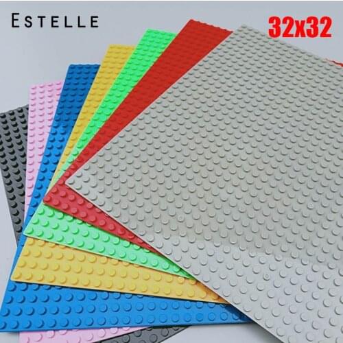 32*32 Dots Base Plate For Small Bricks Baseplate Board Building Blocks Classic Model Bricks DIY Toys For Children Birthday Gifts
