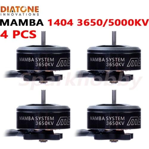 4PCS Diatone MAMBA 1404 3650KV 5000KV 3-6S Brushless Motor 1.5mm shaft 2.5-3 inch Prop RC FPV Racing Freestyle Cinewhoop Drones