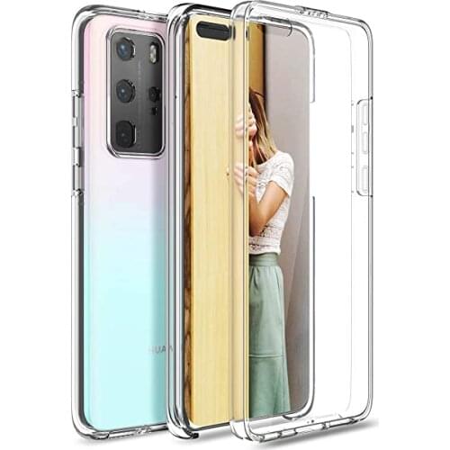 360 Full Body Case for Huawei P30 P40 P20 Pro Mate 30 20 10 Lite P Smart Plus 2019 2020 2021 Double Sided TPU Transparent Cover