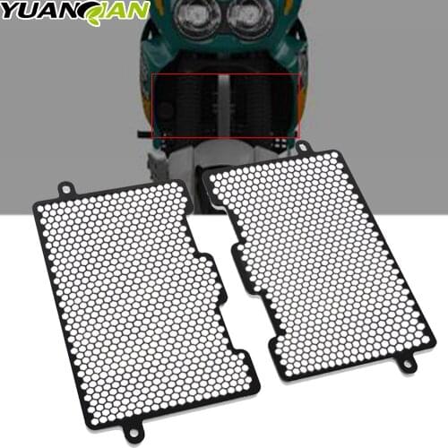 Black Motorcycle Accessories Radiator Guard Protector Grille Grill Cover For Honda XRV750 XRV 750 Africa Twin 1993-2002 XRV 650