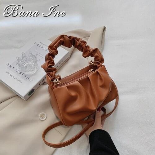 Women Handbags Pu Leather Crossbody Bag 2021 Trend Vintage Clutches Purse Women Hobos Ladys Shoulder Bag Bolsos Feminina